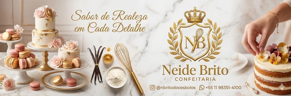 Banner Neide Brito | Confeitaria