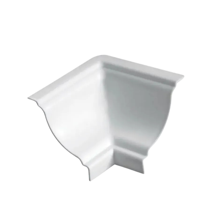Canto Interno Forro PVC Branco - Perfilix